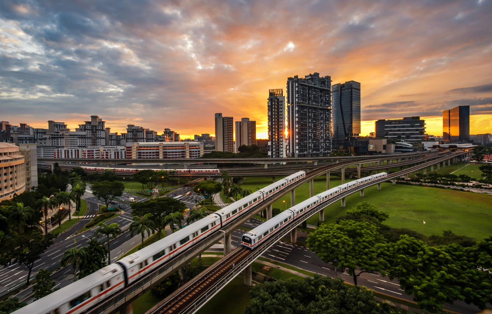 Constructing a Passenger-Flow Weighted Graph of the Singapore MRT/LRT Network